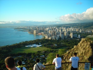 uitzicht vanaf het Diamond Head hiking trail | Waikiki